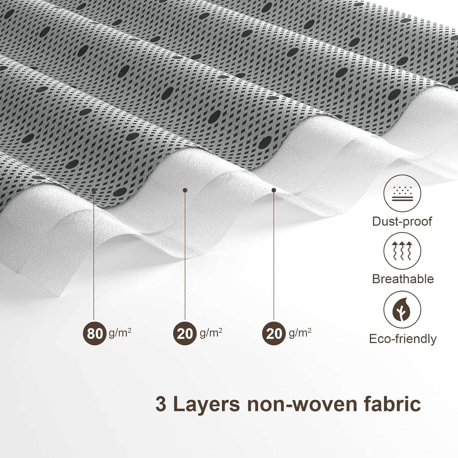 Thumbnail 6 de GoMaihe 6er Set Unterbett-Aufbewahrungsboxen mit Deckel, 90 l (100 × 46 × 19 cm)