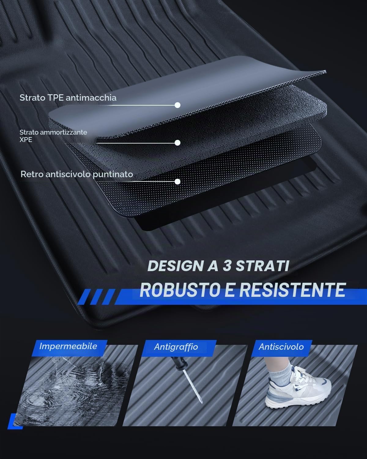 Thumbnail 6 de LANTU Tappetini 9 Pezzi Model Y 2025-26 Juniper