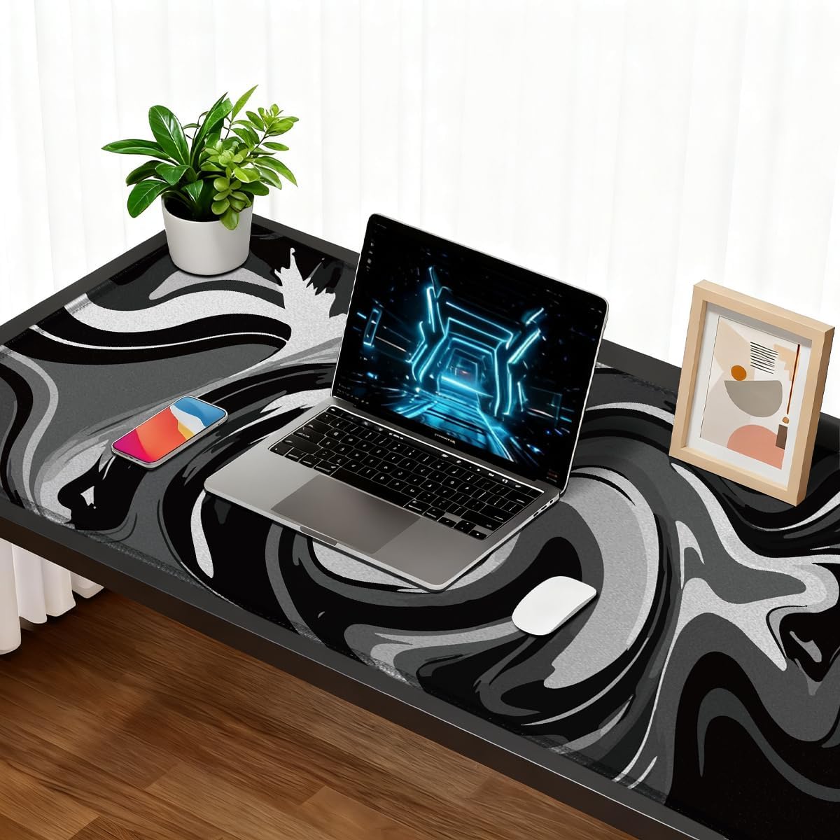 Thumbnail 5 de Rcege Large Mouse Pad for Desk – Non-Slip, Stitched Edges, Water-Resistant Desk Mat