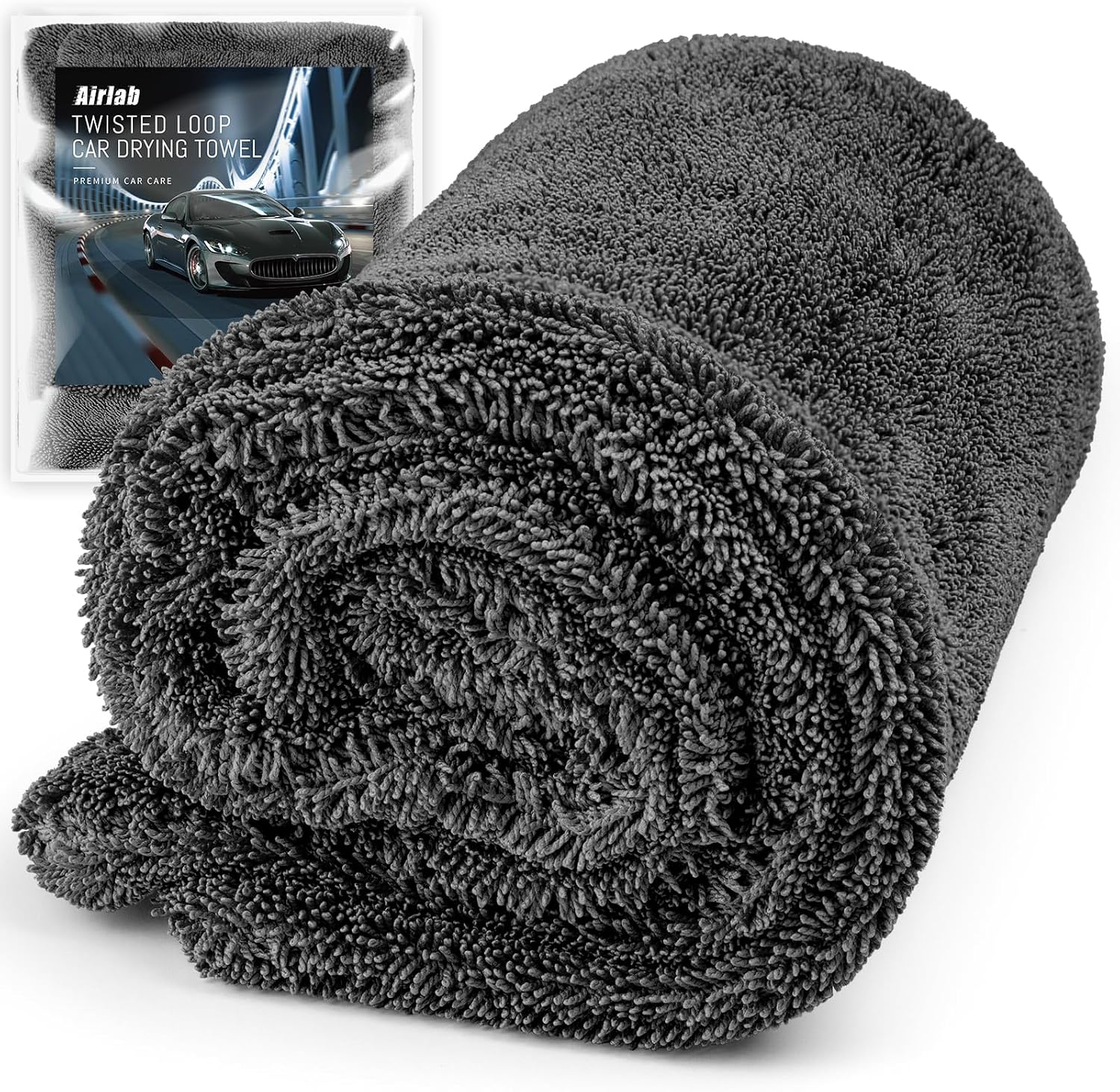 Detalle de Airlab MDL-SC6040-HUI Twisted Loop XL droogdoek, 60 x 40 cm, 1200 GSM
