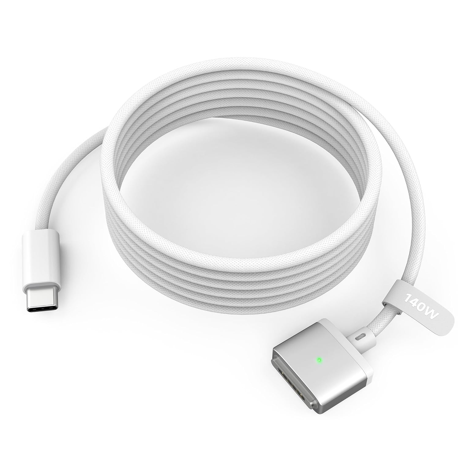 Detalle de LUCMO 27LMG3C Magnetic 3 Charging Cable, 6.6 ft, 140W, White