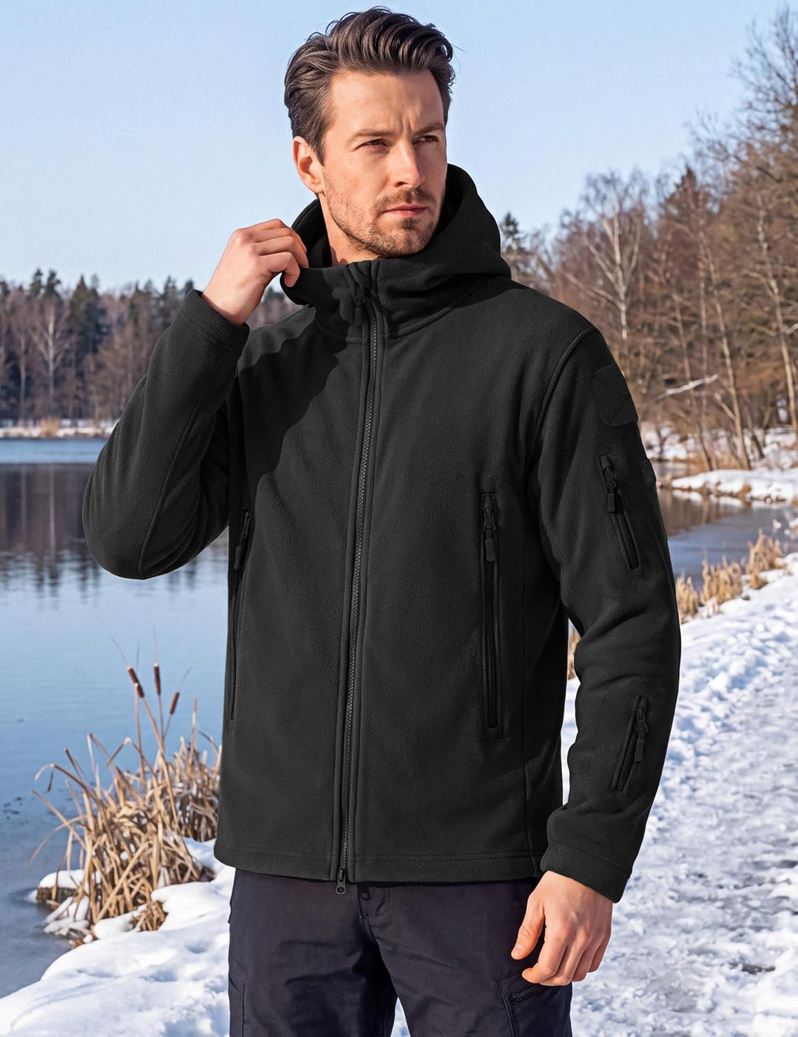 Detalle de CRYSULLY Tactical Fleece Jacket 7 pockets