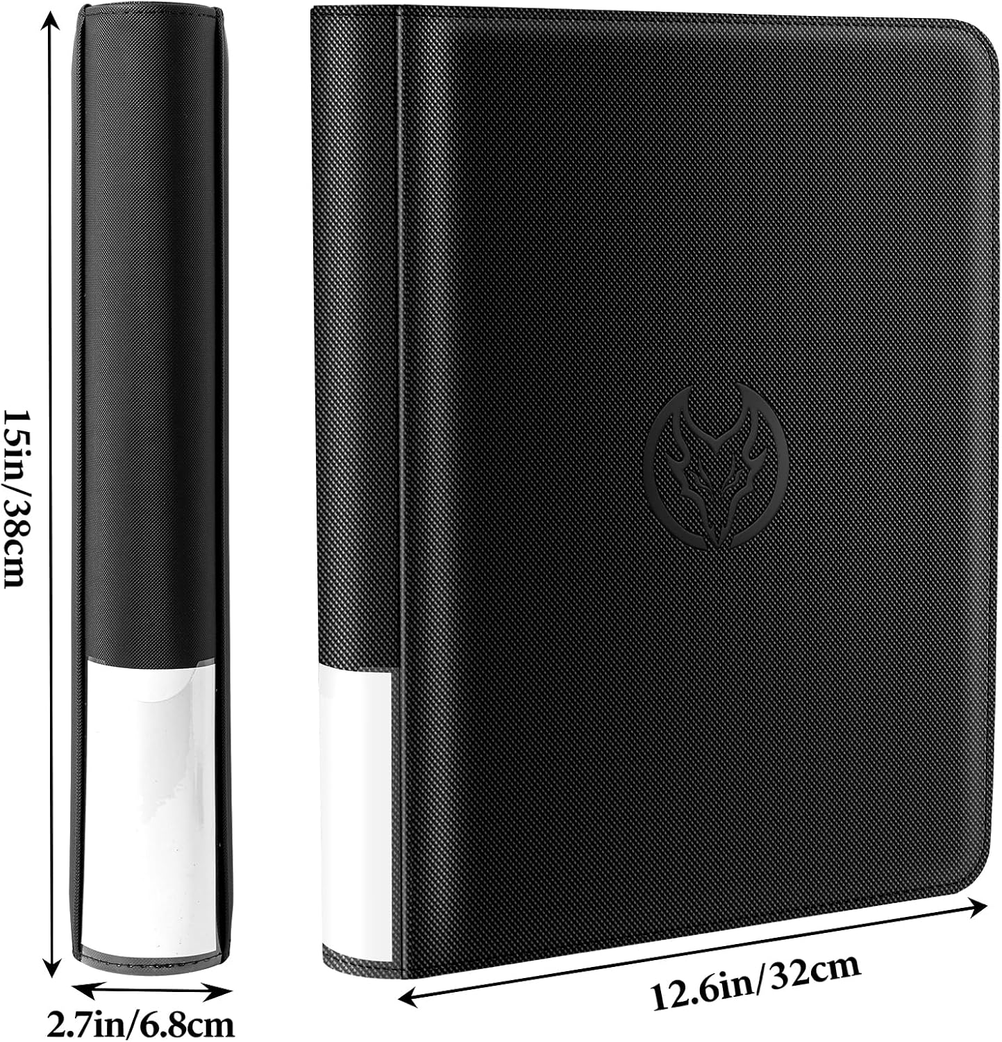 Detalle 1 de ULWUK 9 Pocket Toploader Card Binder, Holds 324, Waterproof PU Leather