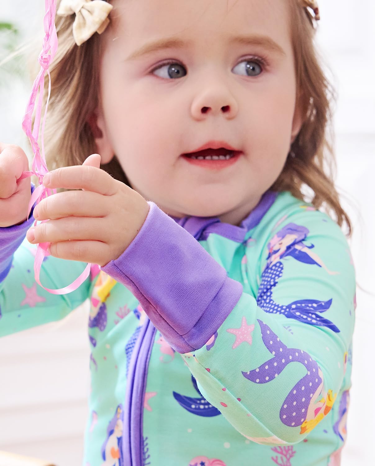 Thumbnail 5 de babee Reshinee Bamboo Viscose Baby Sleeper: Convertible Zipper Romper (0–24M)