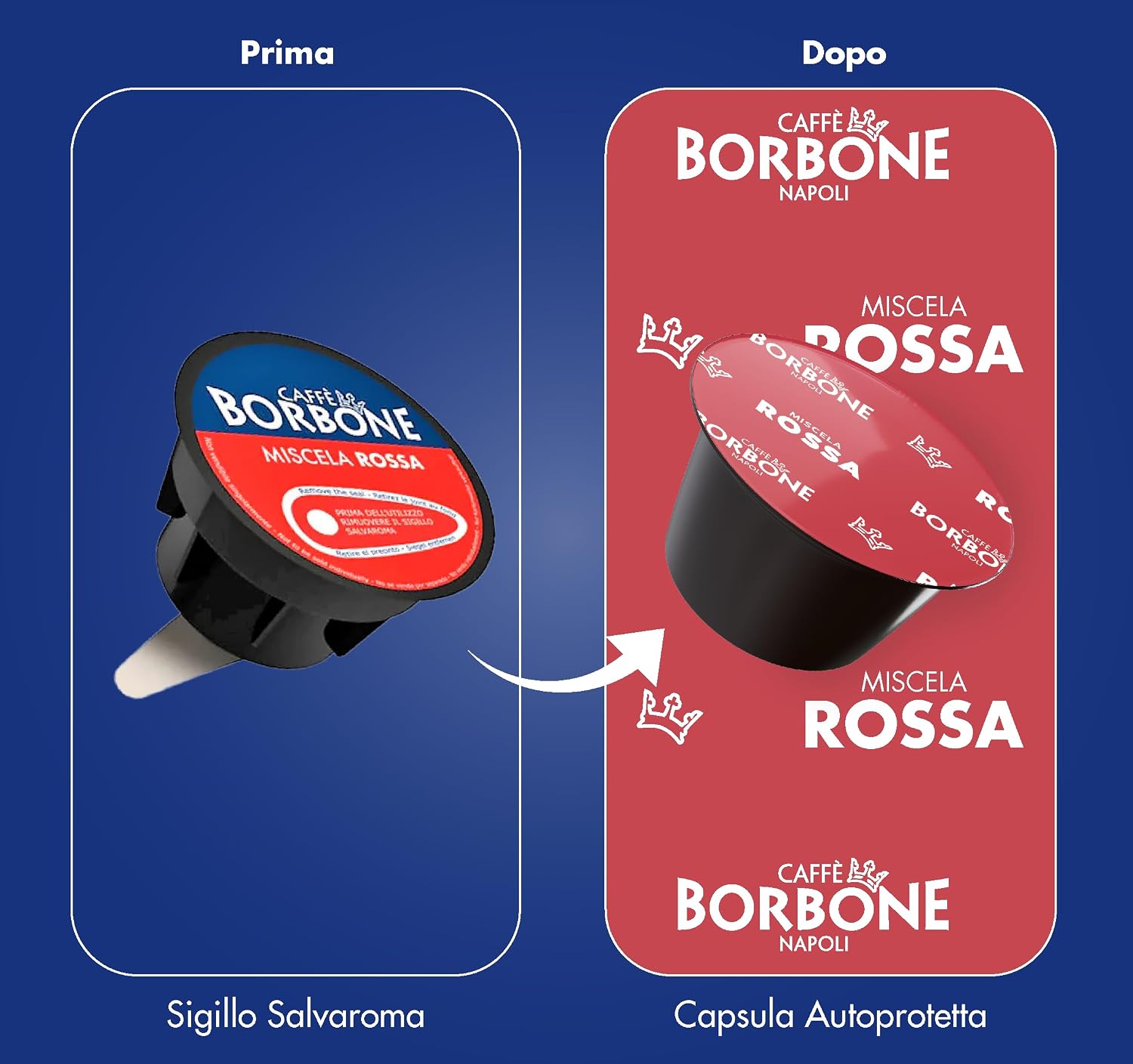 Detalle de Caffè Borbone Miscela Rossa - Capsule compatibili Dolce Gusto, 90 pezzi