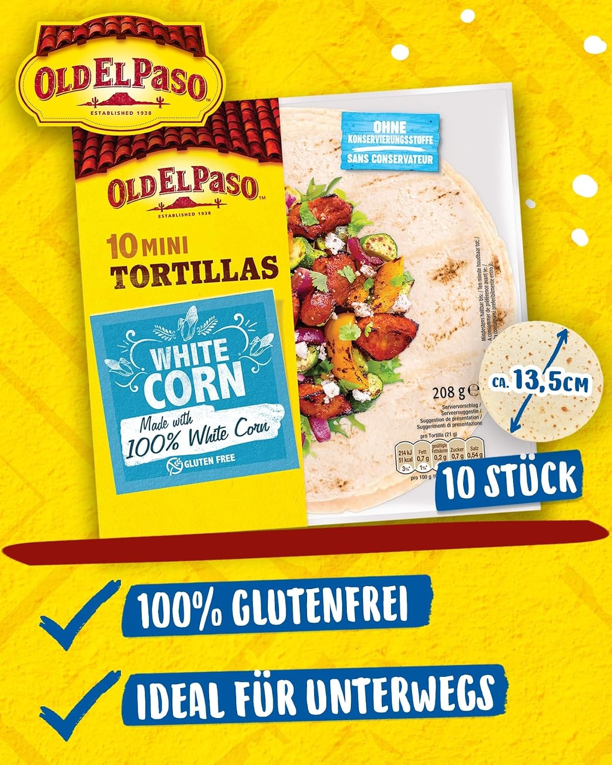 Detalle 2 de Old El Paso Tortillas 208 g 🌮