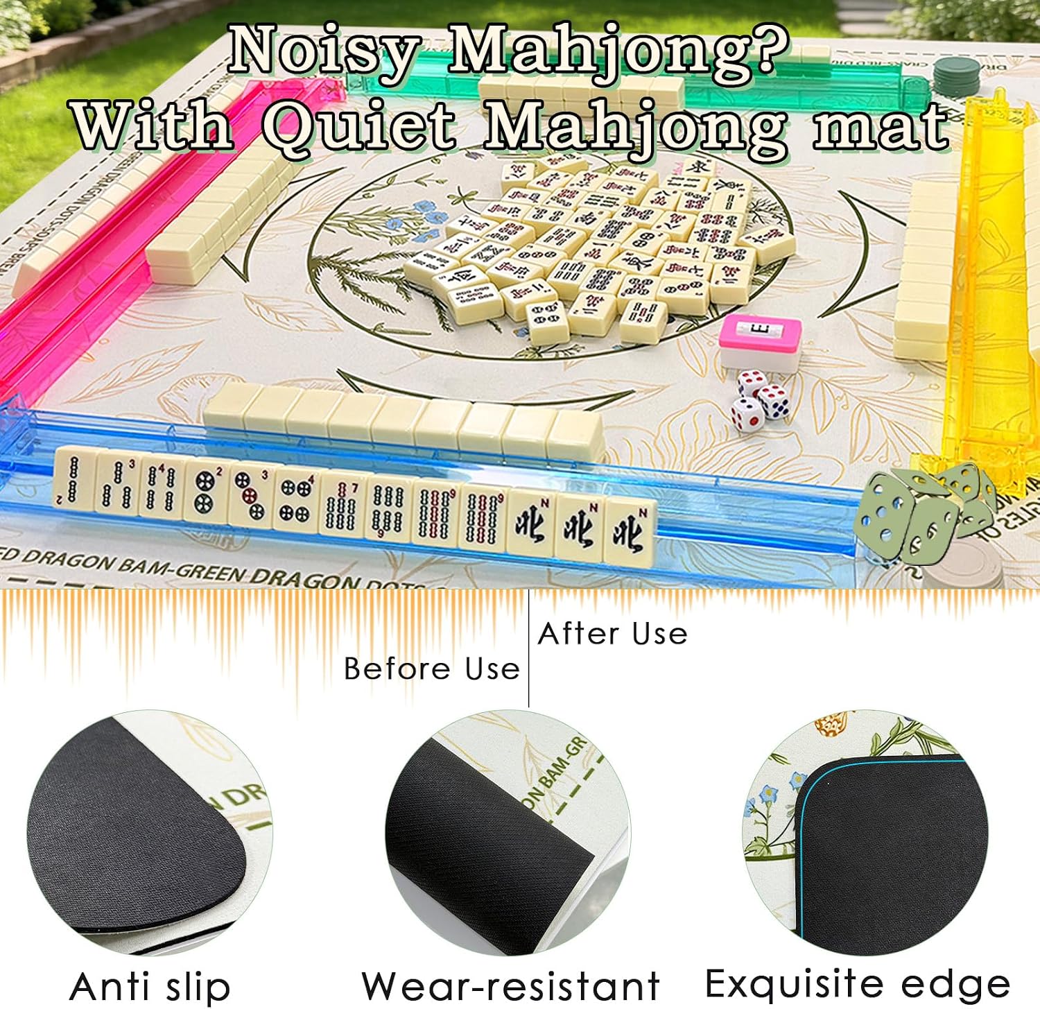 Thumbnail 4 de GUJYUYIF166 American Mahjong Set, 166 Tiles