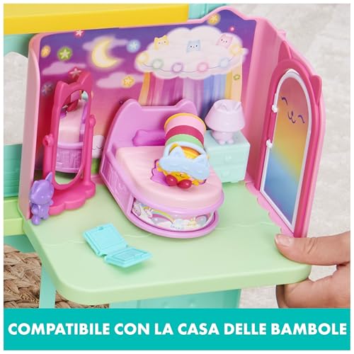 Detalle de Gabby's Dollhouse - La camera da letto di Cuscigatta | Mini playset per la casa delle bambole