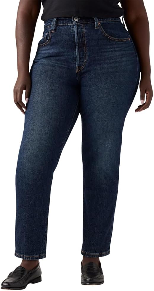 Detalle de Levi's Jeans da Donna 501 Crop High Rise, Straight Fit