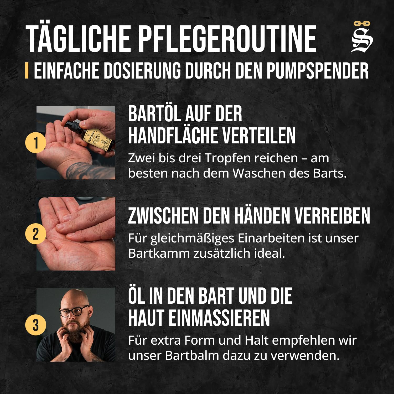 Detalle de Störtebekker Premium Bartöl Sandelholz – 50 ml, vegan, Made in Germany