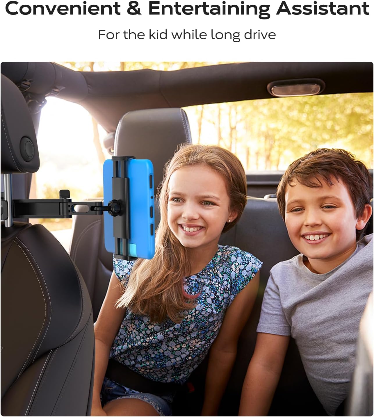 Thumbnail 6 de AHK Support Tablette Voiture Extensible — Support d'appuie-tête rotatif 360° pour tablettes 4,4–11 pouces