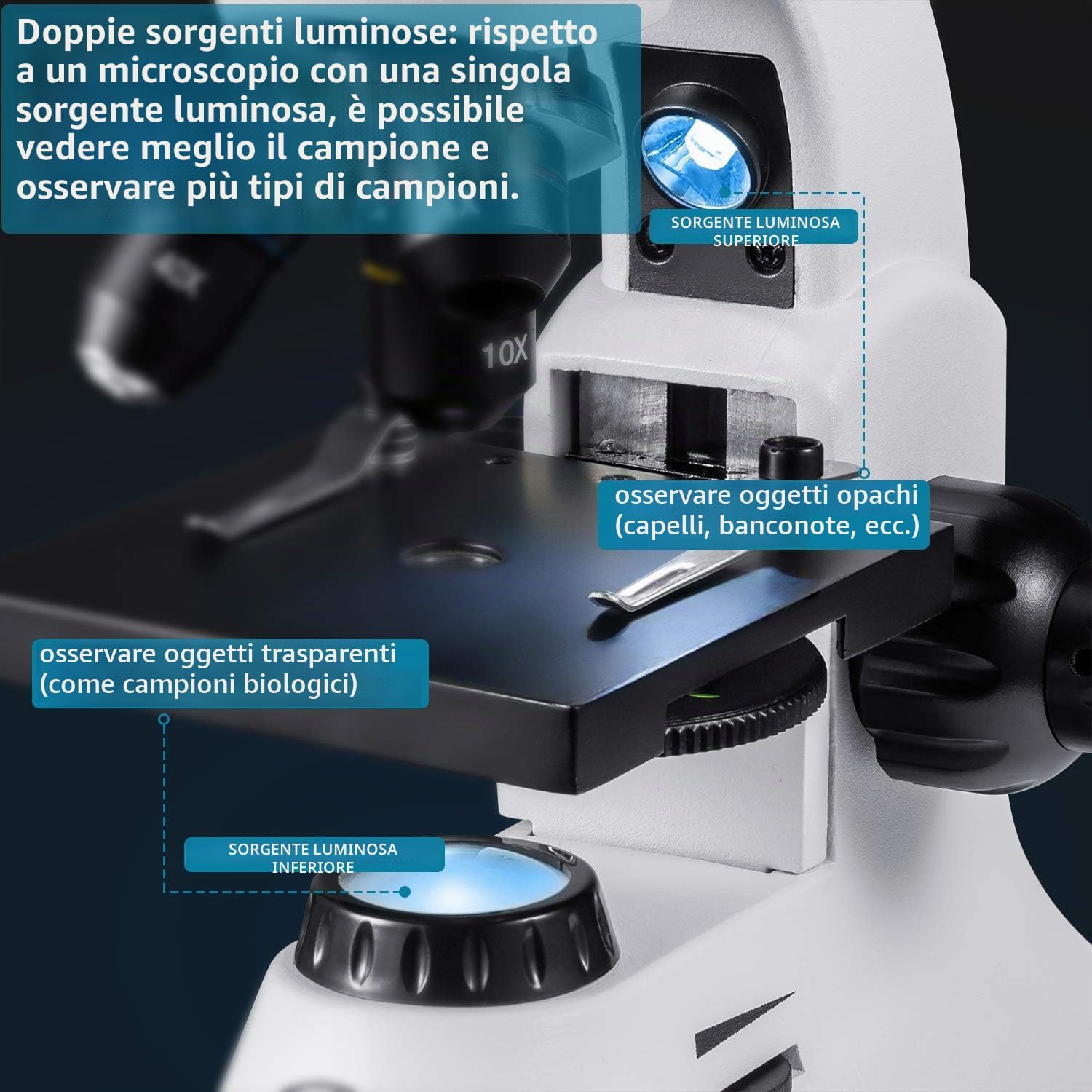 Detalle 2 de 2000X Microscopio Ottico Professionale 2000x 🔬