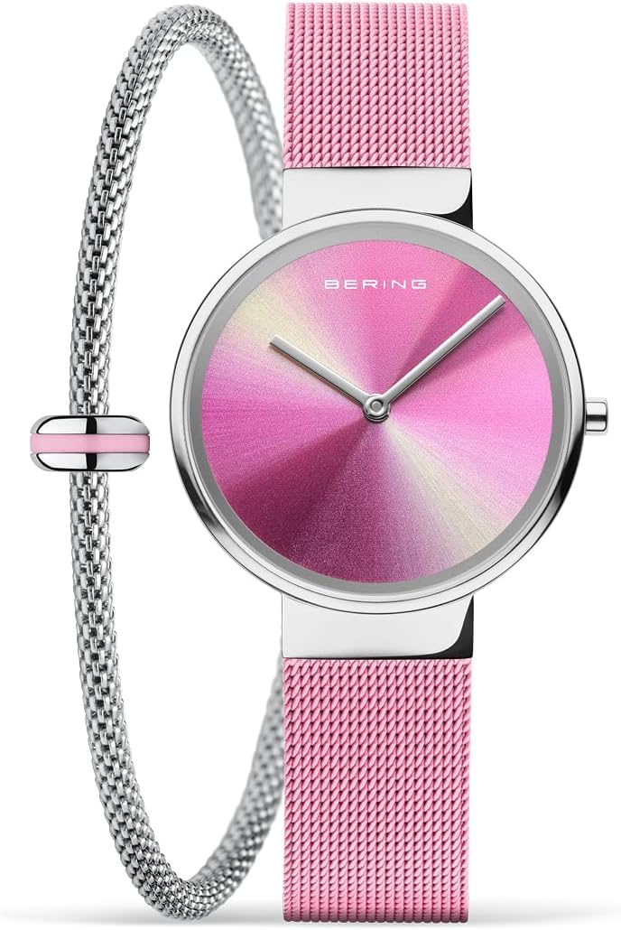 Thumbnail 4 de BERING 19031-999-GWP Montre À Quartz pour Femme – 31 mm, Boîtier acier inoxydable argenté, Cadran multicolore, Bracelet Milanais