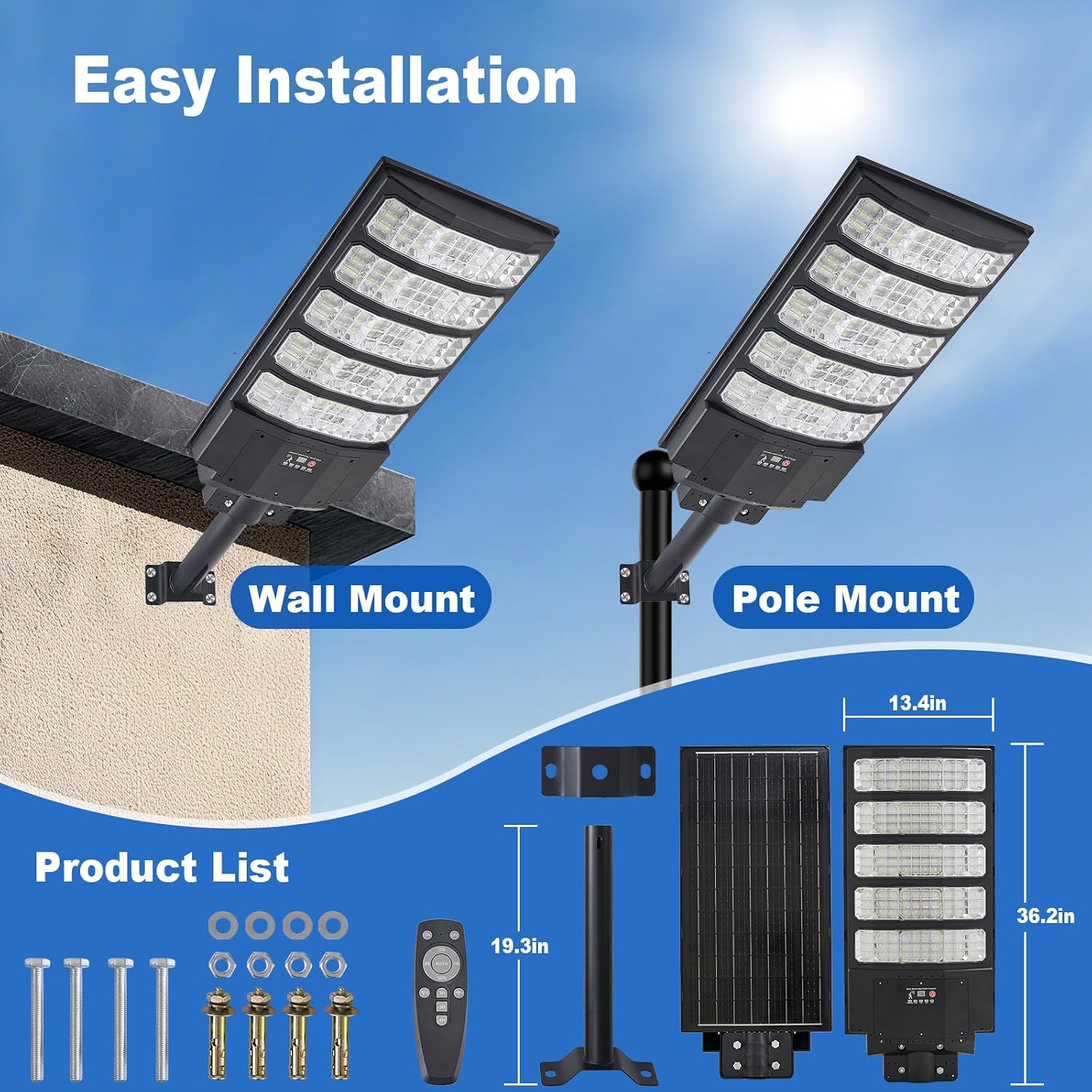 Thumbnail 6 de YACAISI 6000W Solar Street Light 8500K