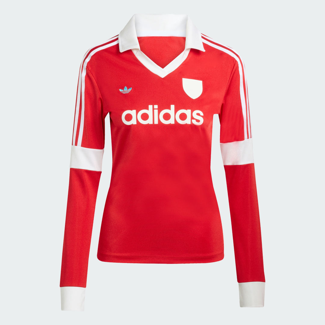 Thumbnail 3 de adidas Camiseta fútbol manga larga roja