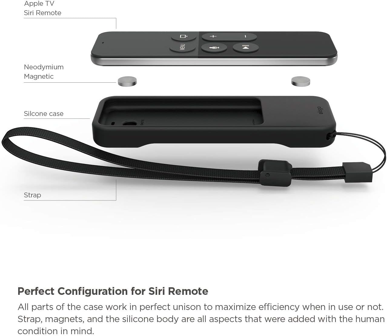 Thumbnail 1 de elago Étui R1 pour Apple TV 4K Siri Remote (4e/5e génération) avec fixation aimantée