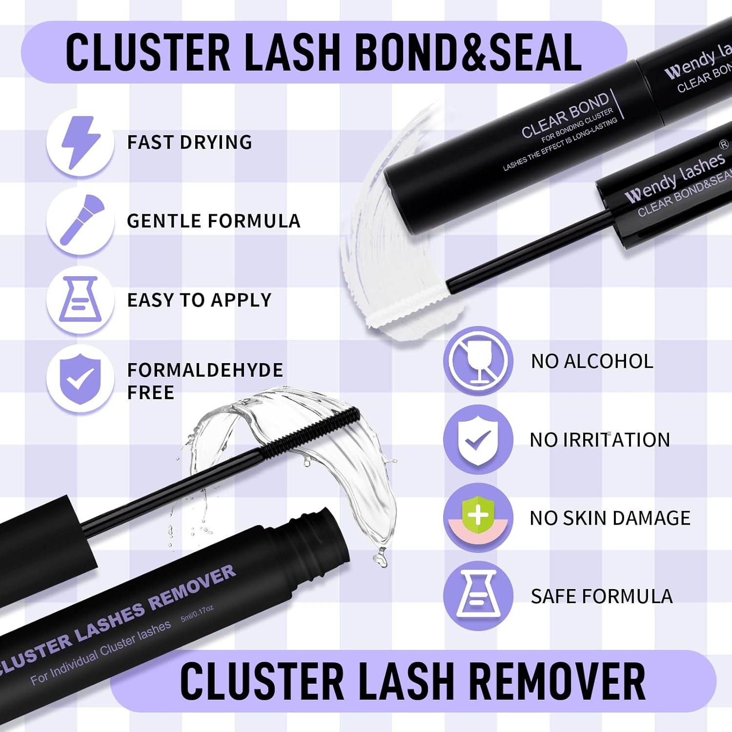 Detalle 1 de Einzelwimpern-Set Cluster (C-Curl) C3/C9, 0,07 mm, 12–16 mm – DIY-Wimpernverlängerung zum Selbermachen