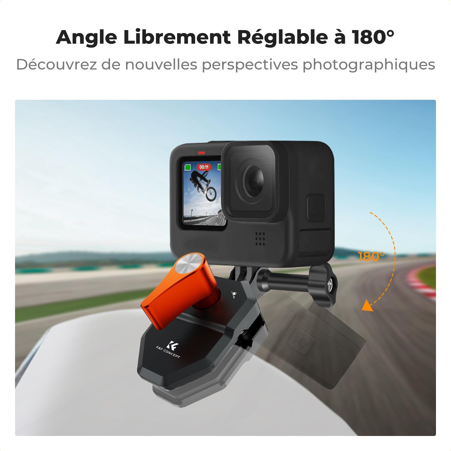 Detalle 2 de K&F CONCEPT Pince fixation pare-brise 8 mm
