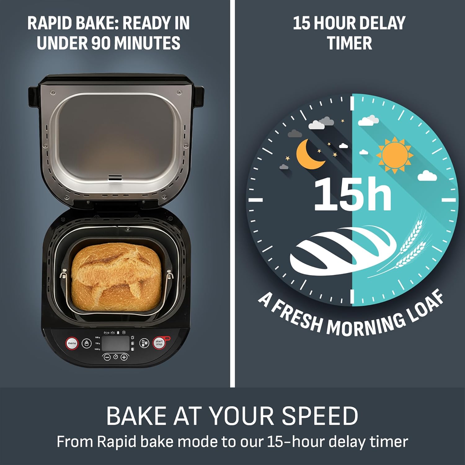 Thumbnail 6 de Tefal Pain & Delices PF240E40 breadmaker with yoghurt pot accessory, 15-hour delay start