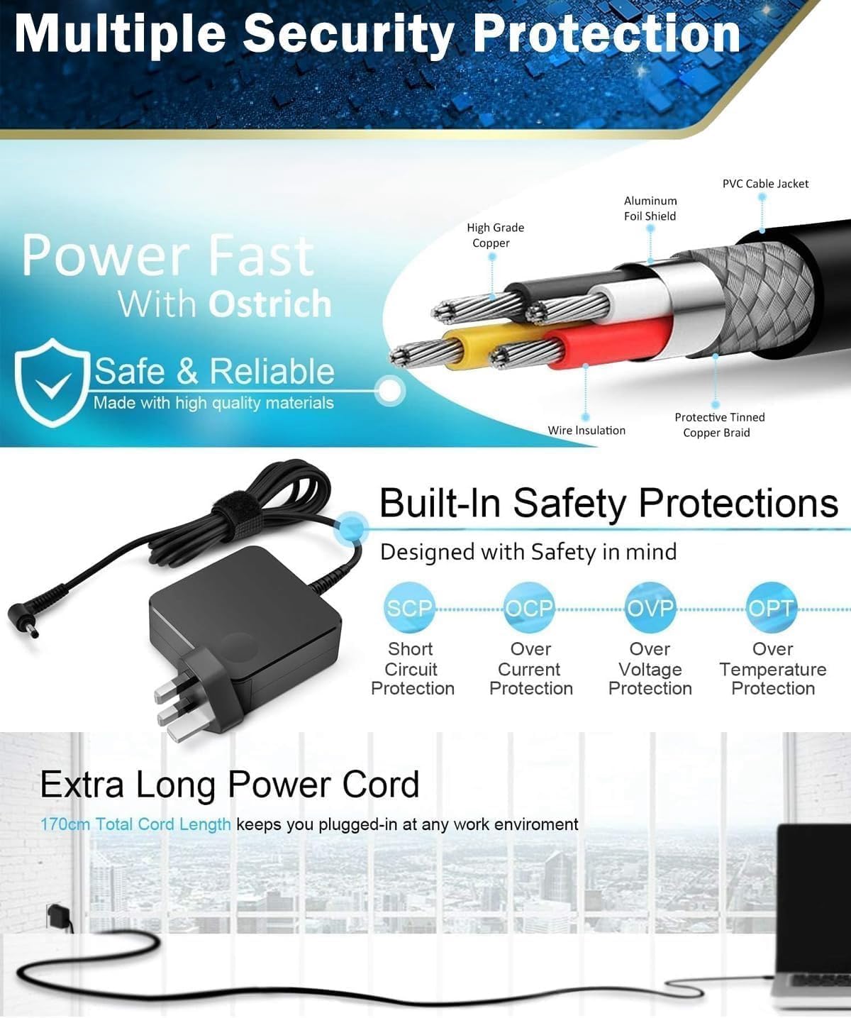 Thumbnail 5 de Lenovo 45W laptop charger for IdeaPad series