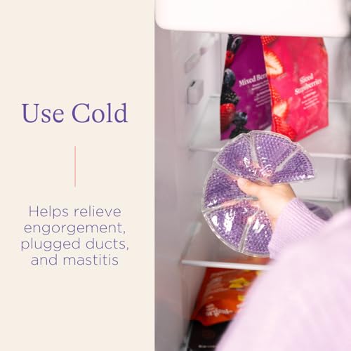 Detalle de Lansinoh Breast Therapy Packs: Hot & Cold Breast-Pads (2 Pack) with 2 Soft Covers