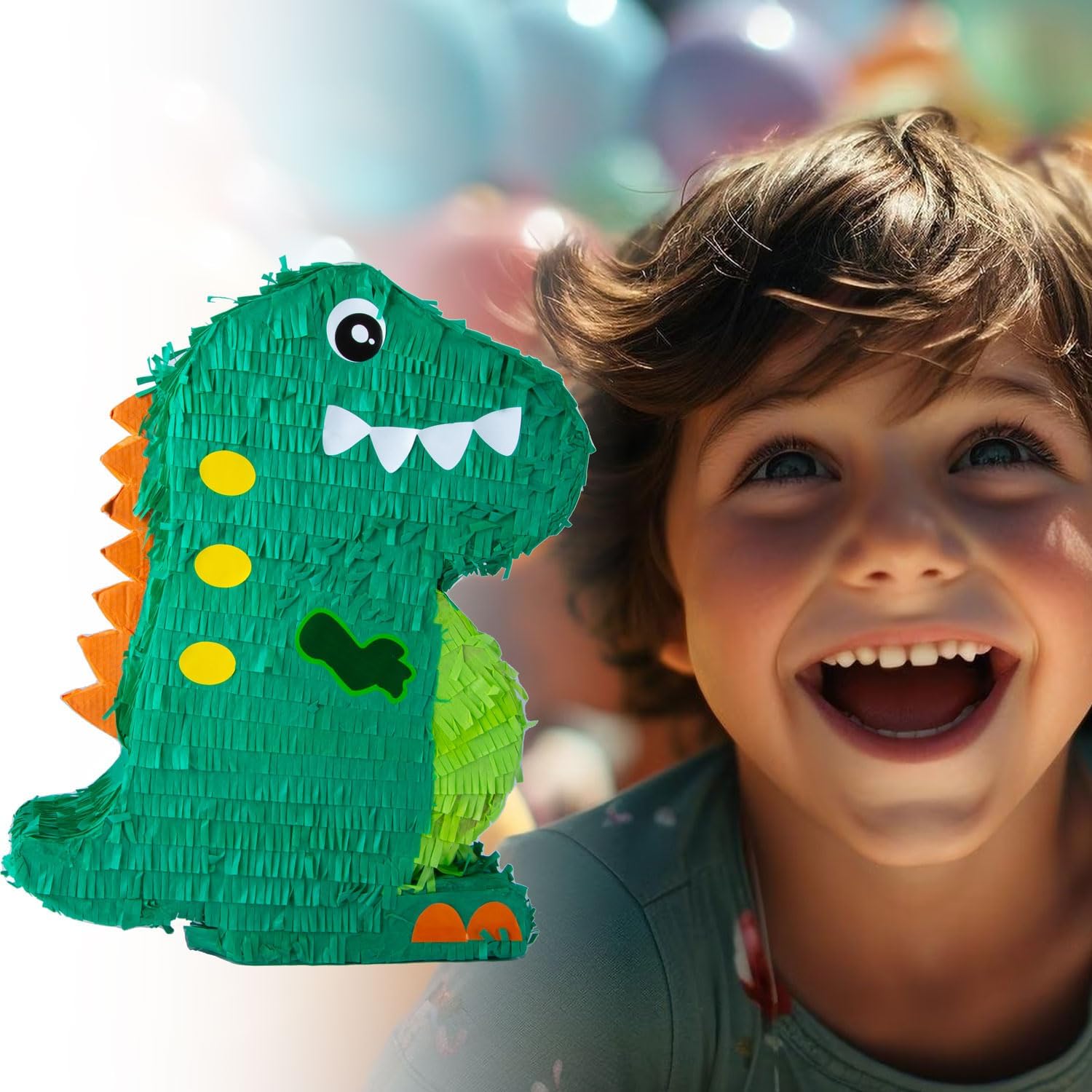 Thumbnail 3 de Pinata Party-Dekoration Dino zum Befüllen – ideal für Kindergeburtstag, Hochzeit und Partys