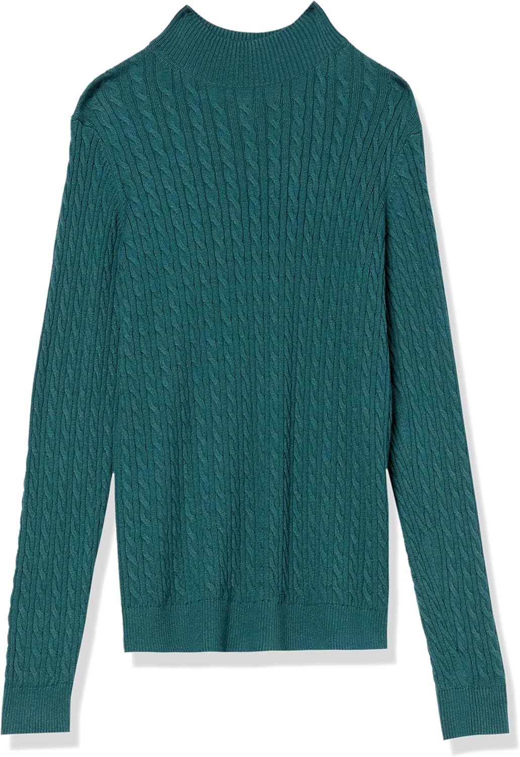 Thumbnail 4 de Amazon Essentials Damen leichter Langarm-Pullover mit Stehkragen und Zopfmuster in klassischer Passform