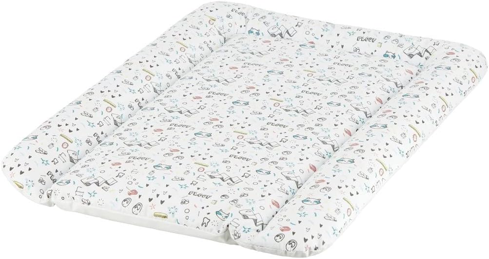Detalle de Badabulle B035201 Splash – ścienny przewijak z półką, biały