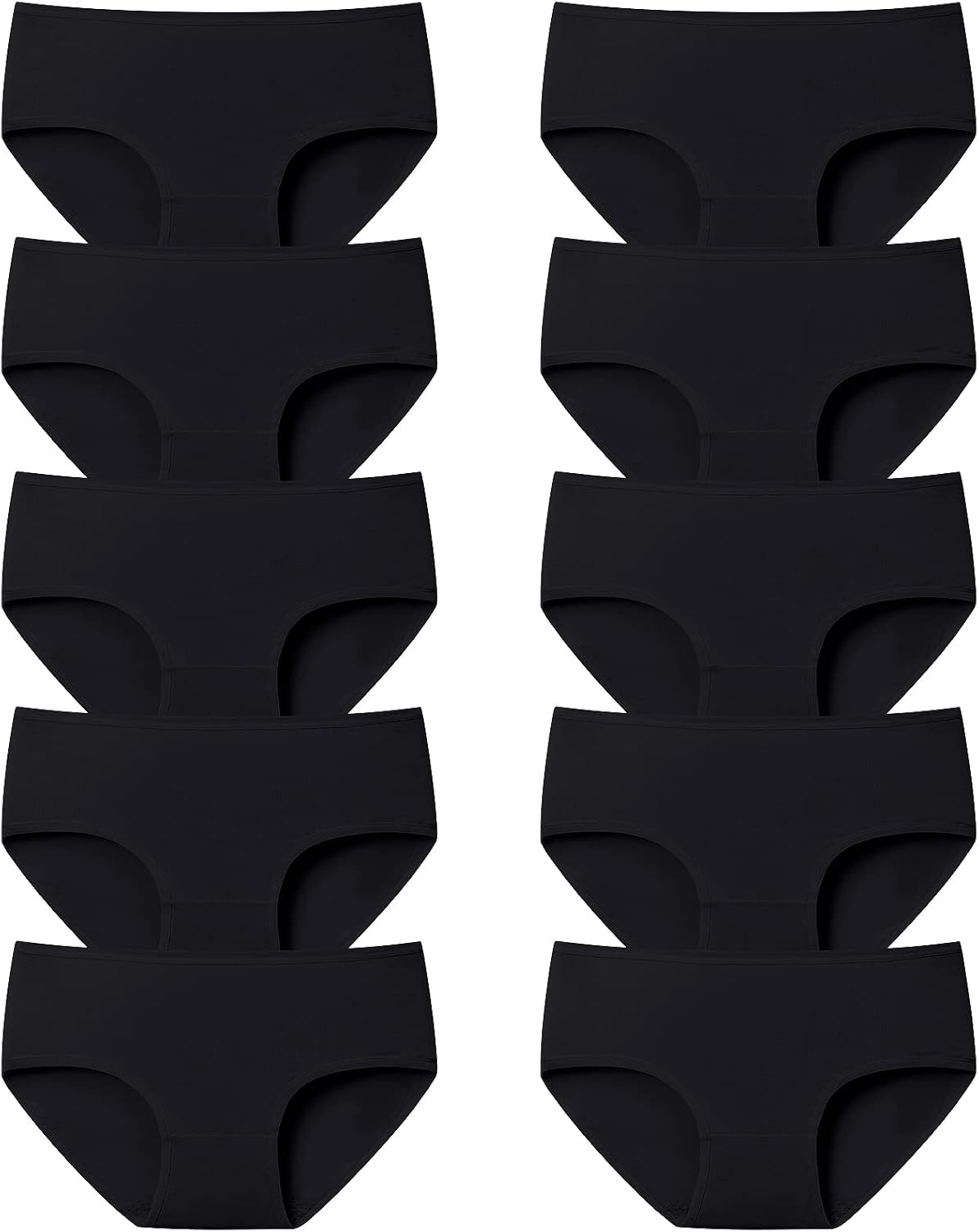 Detalle de Adorel Mädchen Slips aus Baumwolle im 10er-Pack