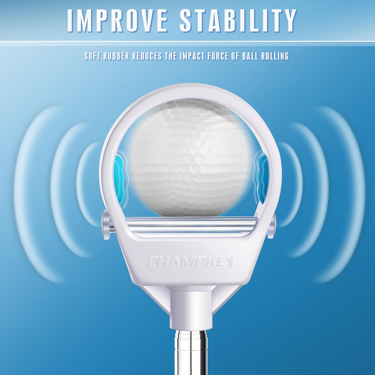 Thumbnail 2 de CHAMPKEY Pro Auto-Lock Golf Ball Retriever – Reinforced Telescopic Shaft with Quick-Lock System
