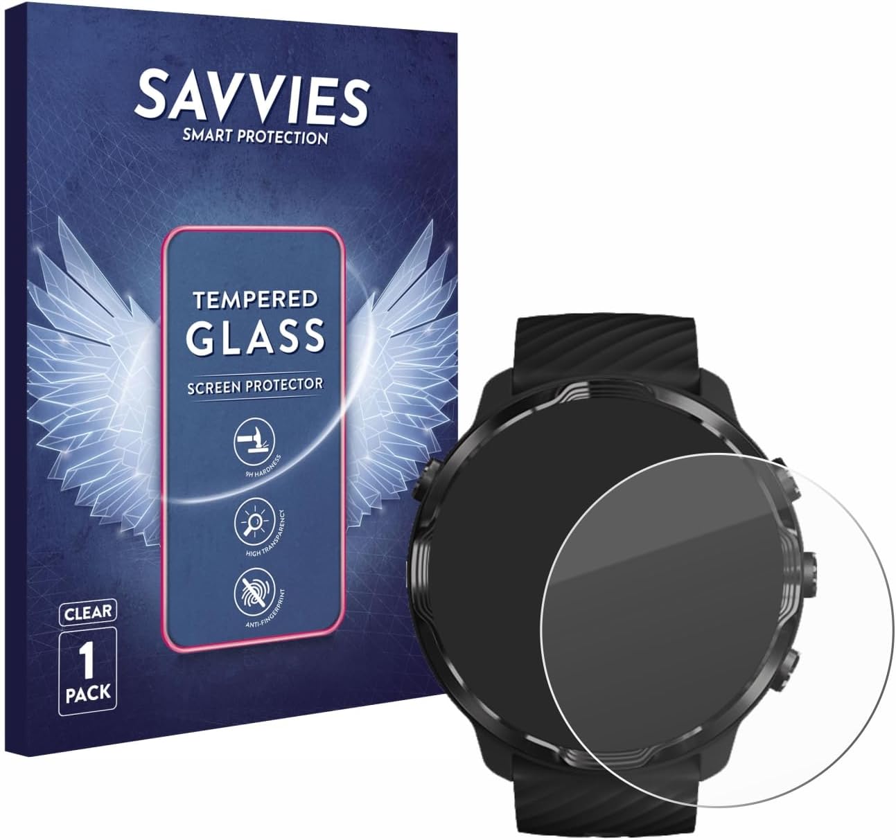 Thumbnail 5 de savvies Protector Cristal Templado para Suunto 7 9H (3 unidades)