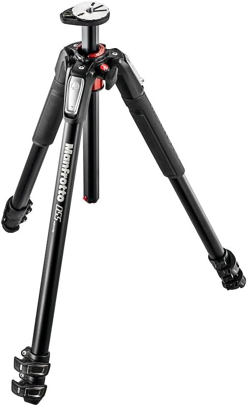 Detalle de Manfrotto MT055XPRO3: treppiede in alluminio a 3 sezioni, ergonomico e versatile per DSLR, Mirrorless e compatte