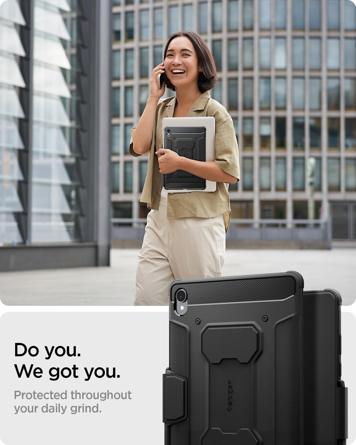 Thumbnail 2 de Spigen Rugged Armor Pro Hülle für Samsung Galaxy Tab S11 (2025) – mit Stifthalter, Auto Schlaf/Wach, Schwarz