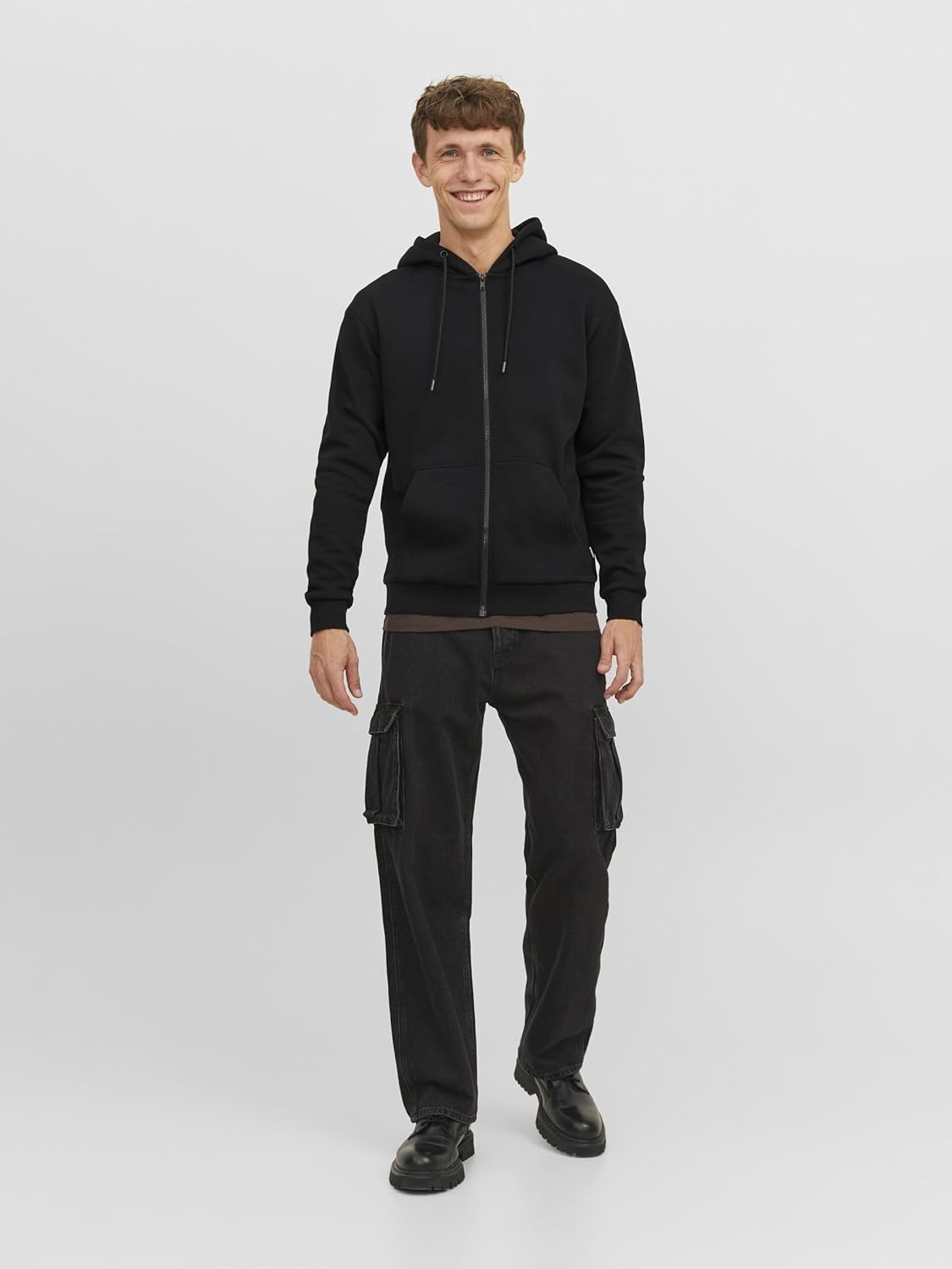 Thumbnail 4 de Jack & Jones Zip Hoodie Plain Zip Hoodie da uomo con cappuccio