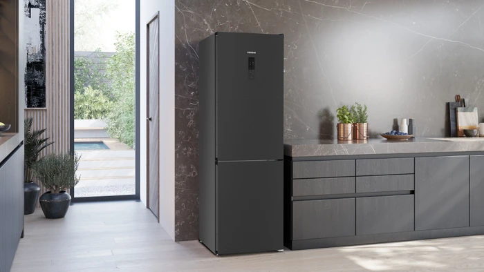 Detalle de Siemens KG36NXXBF – Kühl-Gefrierkombination mit multiAirflow und hyperFresh Schubladen