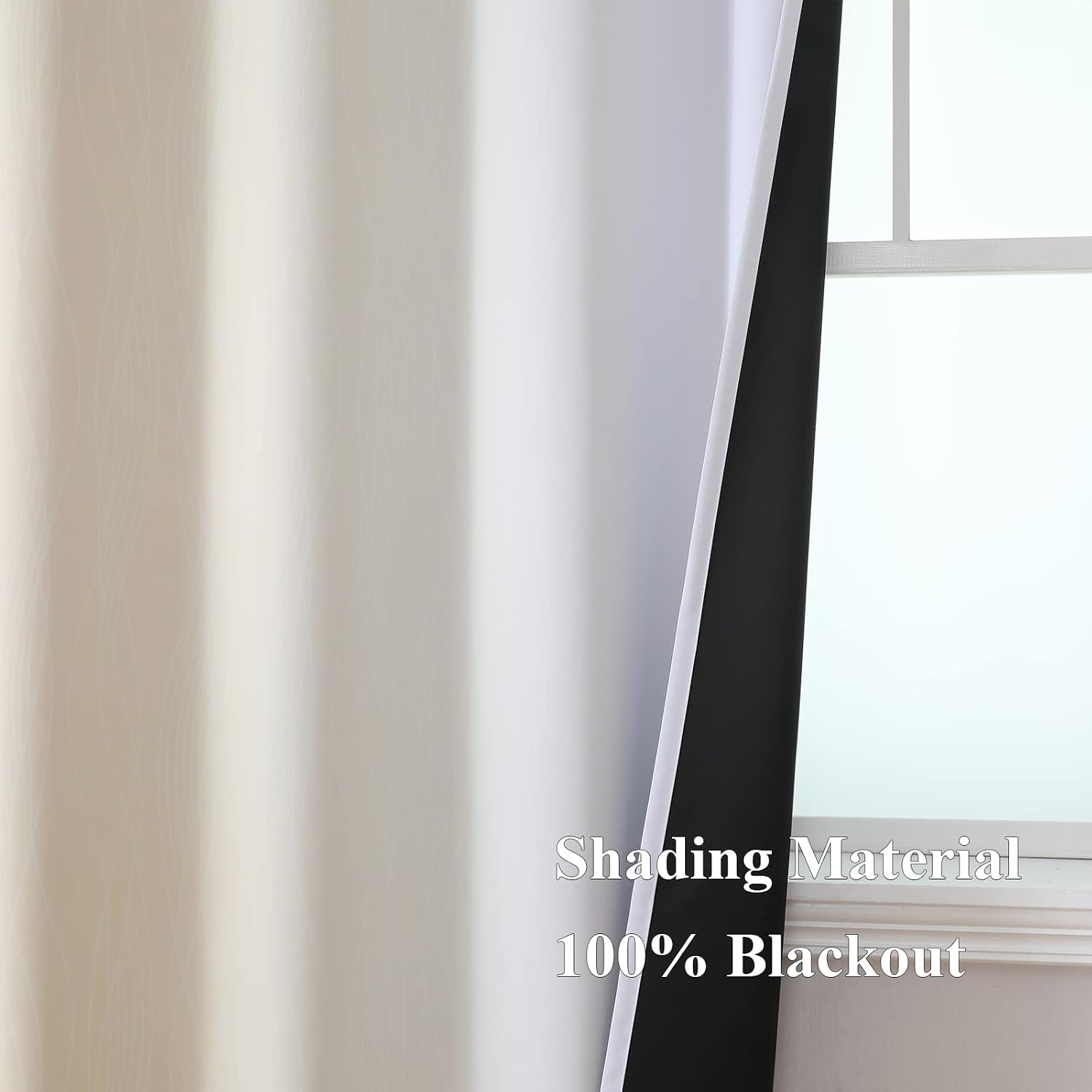 Detalle 1 de Estelar Textiler Blackout Curtains 52 x 84 Inches