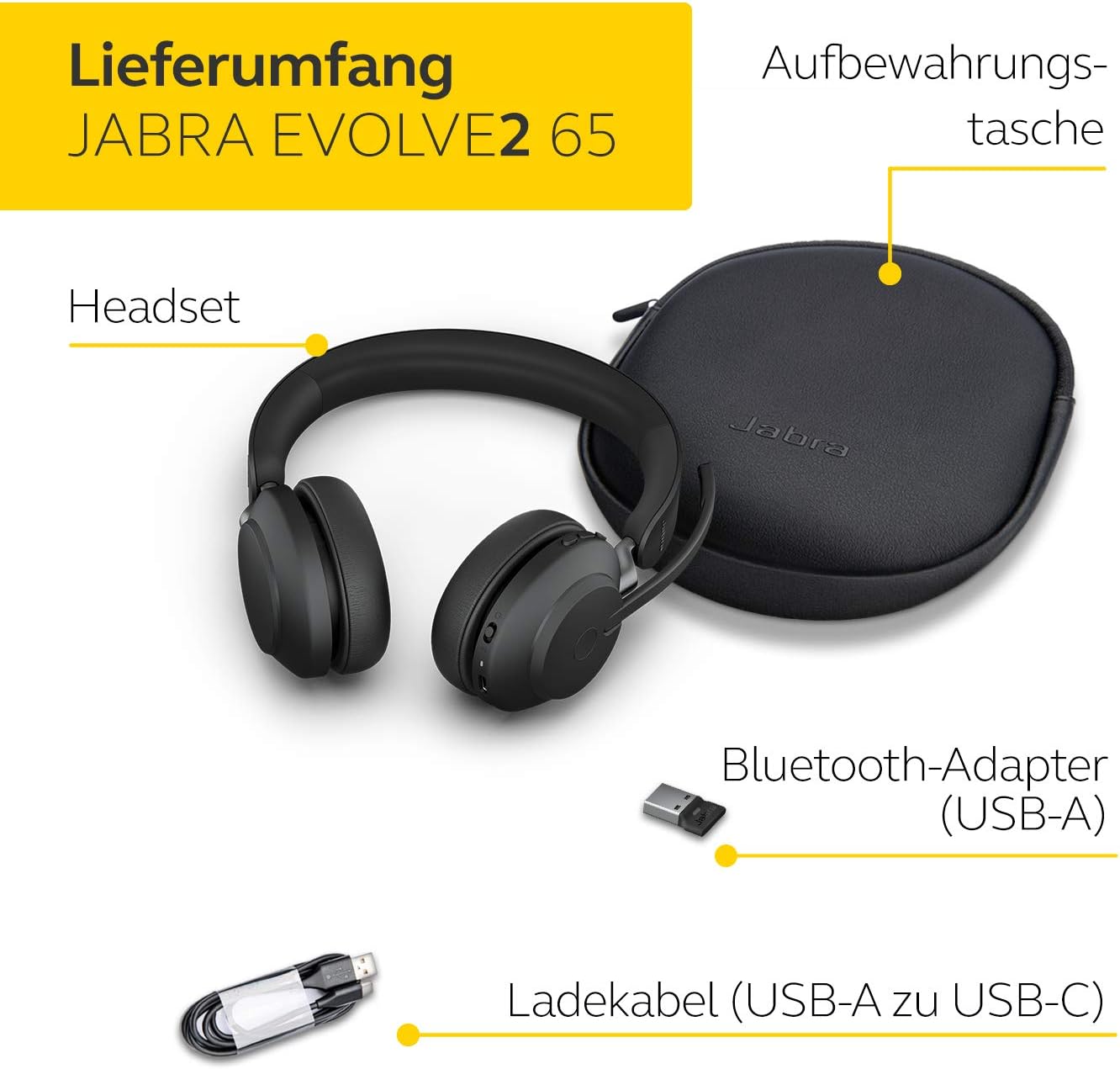 Thumbnail 7 de Jabra Evolve2 65 Auriculares Inalámbricos Bluetooth