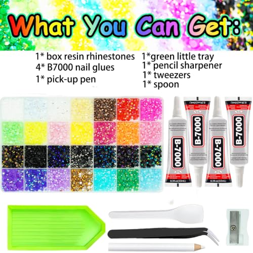 Thumbnail 3 de CUKUNAL 28Colours 5mm SS20 Rhinestone Bedazzling Kit