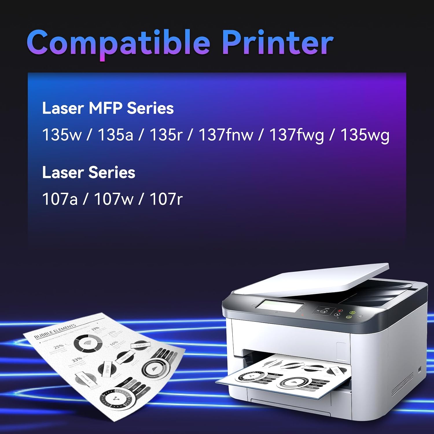 Detalle de Toner nero ZIPRINT 106A, 1000 pagine
