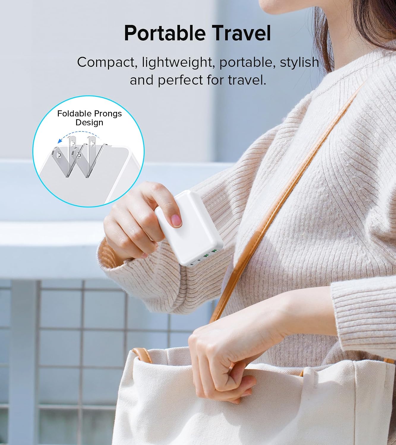 Thumbnail 6 de 2Pack Flat USB C Wall Charger 40W, 4-Port Fast Charger 🔌