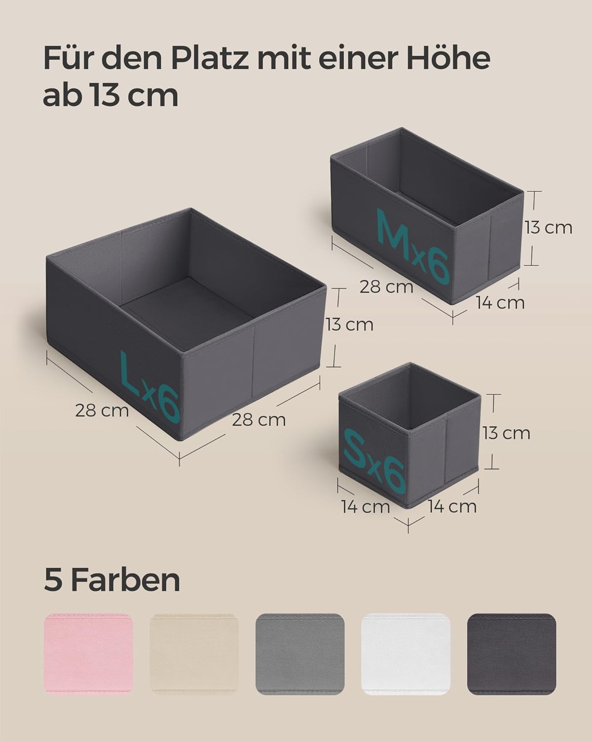 Thumbnail 4 de SONGMICS Aufbewahrungsbox 18er Set Schublade