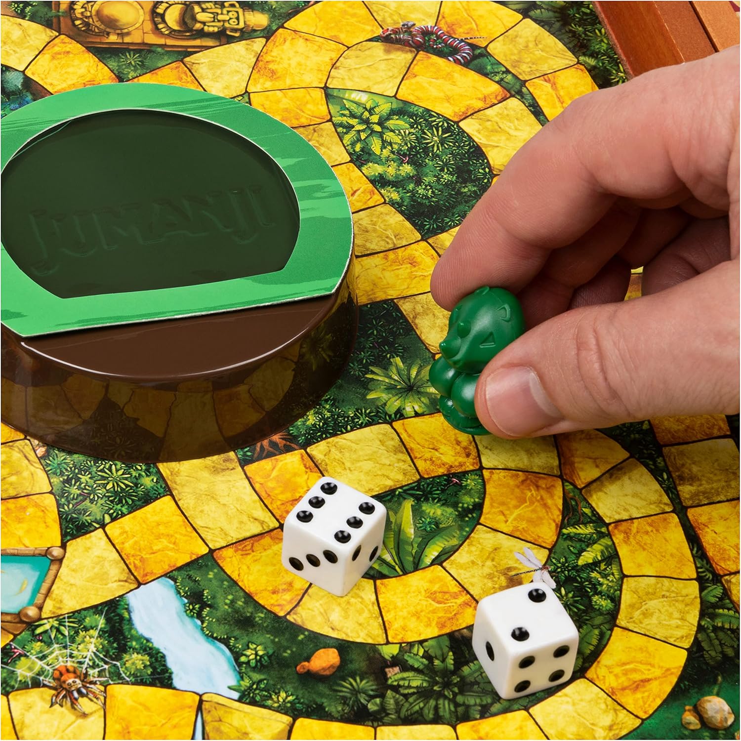 Detalle de Spin Master Games Jumanji (en español) juego de mesa familiar para 2-4 jugadores