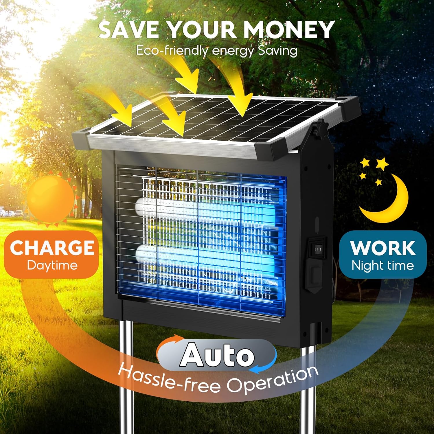 Thumbnail 2 de Anysun Lampada Antizanzare Elettrica Solare: protezione esterna flessibile e smart