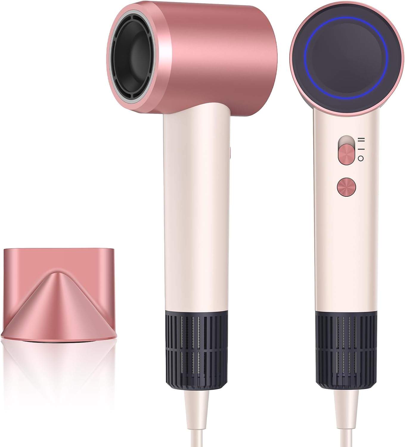 Detalle de Uplayteck R8 110,000 RPM Hair Dryer, 1100W, 5 Heat Settings, Pink