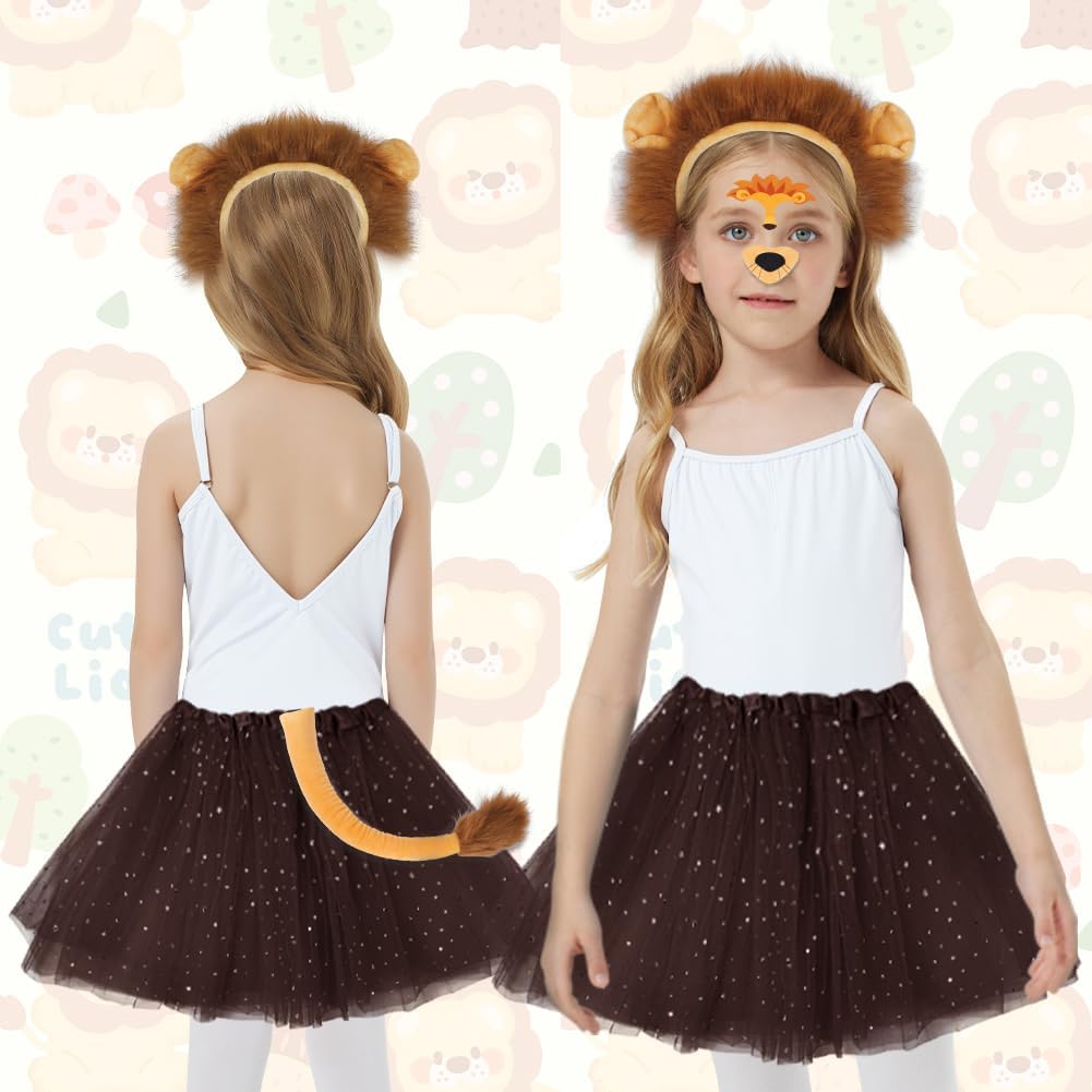 Thumbnail 3 de AOOWU Kit déguisement lion 7 pièces 🎭