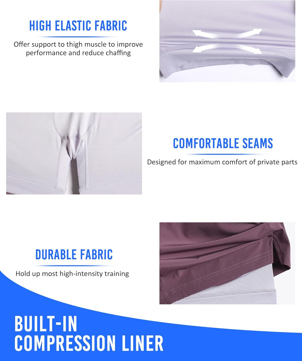 Thumbnail 3 de maamgic Mens 5" Gym Running Shorts