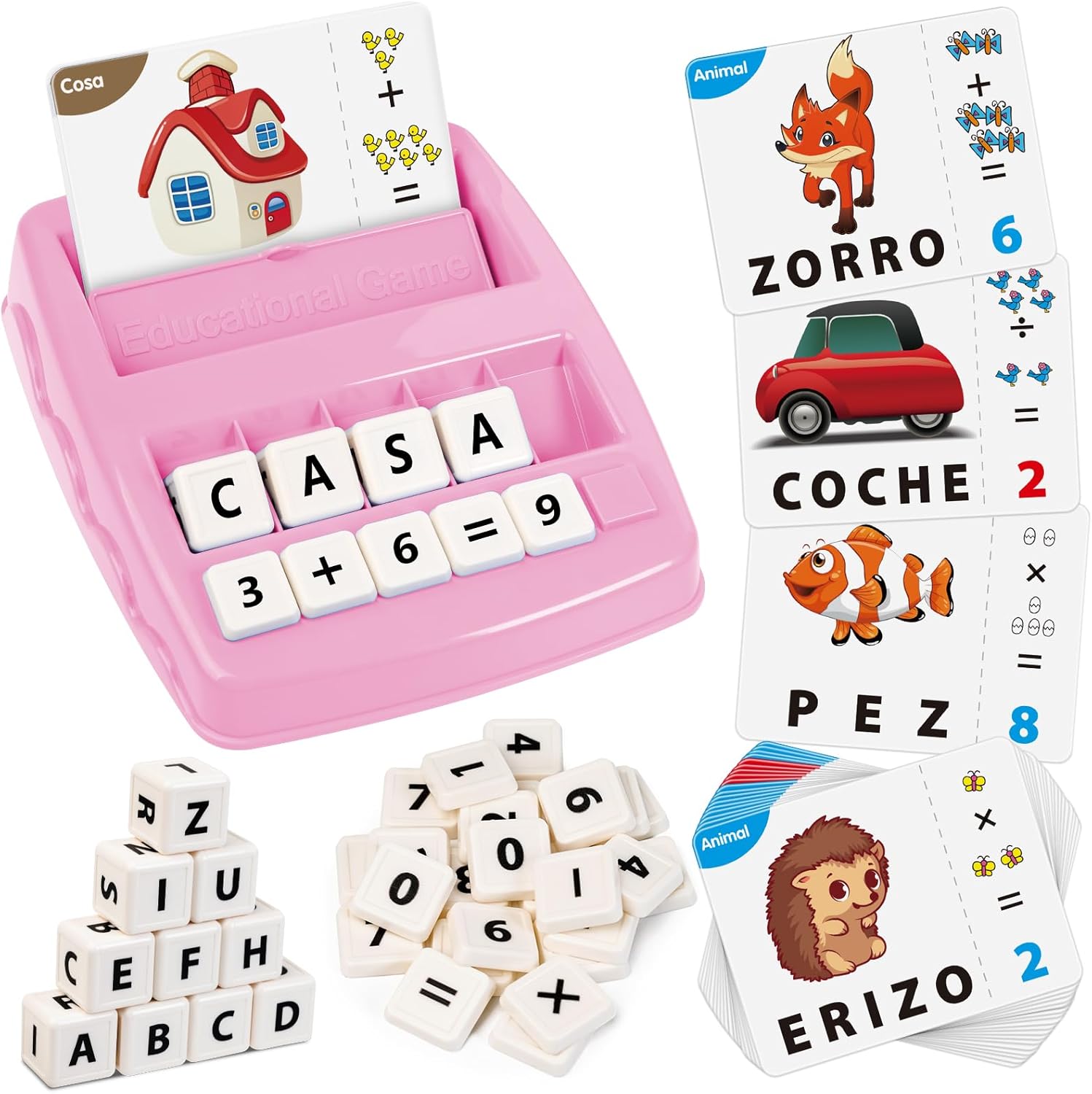 Detalle de Joozmui Juegos Educativos 2 en 1 para niños 3-8 años
