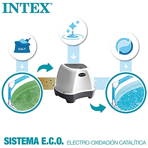 Detalle de Intex Clorador salino para piscinas desmontables pequeñas (55244) 4 g/h, 17.000 L, 3 modos de autolimpieza