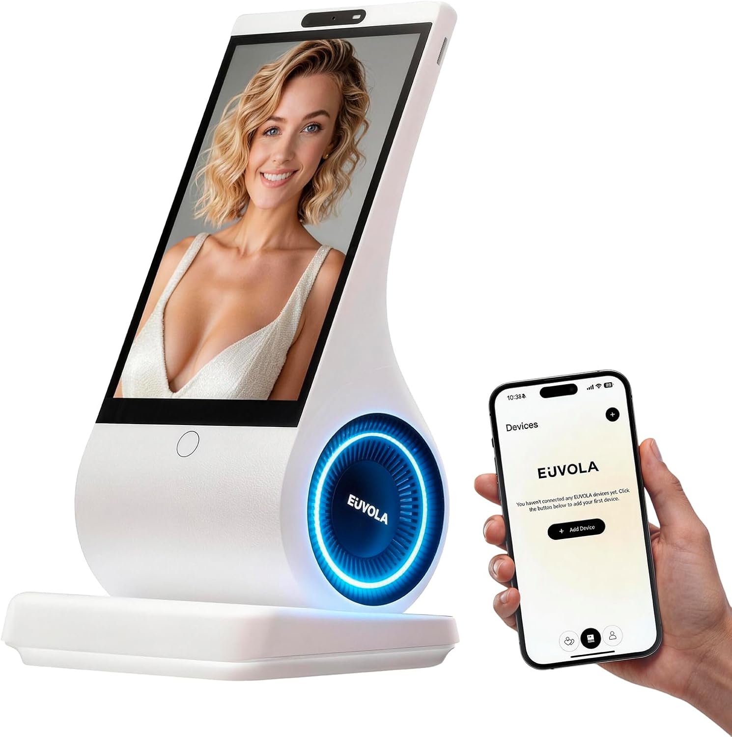Detalle de umissfun AI companion device with 8-inch screen