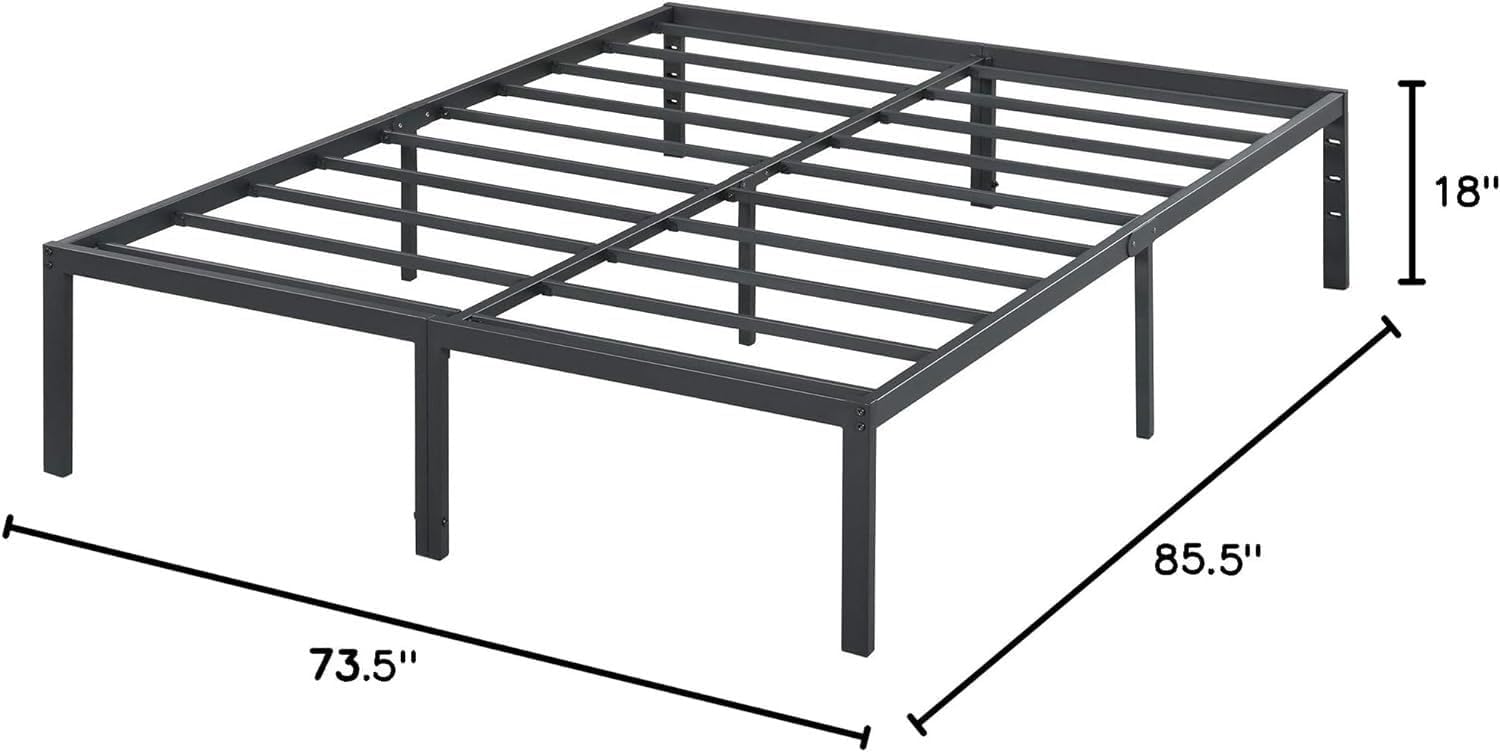 Detalle 2 de Olee Sleep Steel Platform Bed Frame, Cal King Size